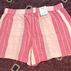 Sonoma pink and white striped lightweight shorts Ultracomfort waste and size XL